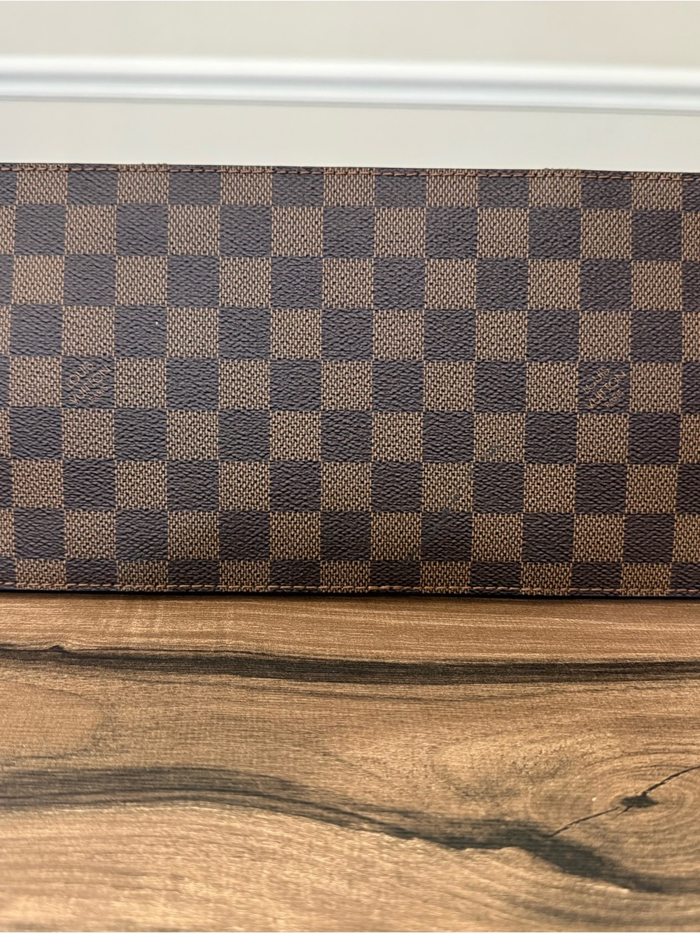 Louis Vuitton Damier Ebene Tote with Pink Center Panel - Picture 5 of 15